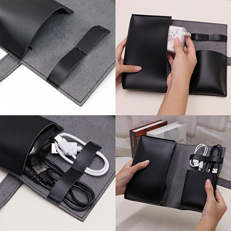 1pc couro do plutônio multi-co - Tech Accessories Travel Organizer Pouch avaliação e preço